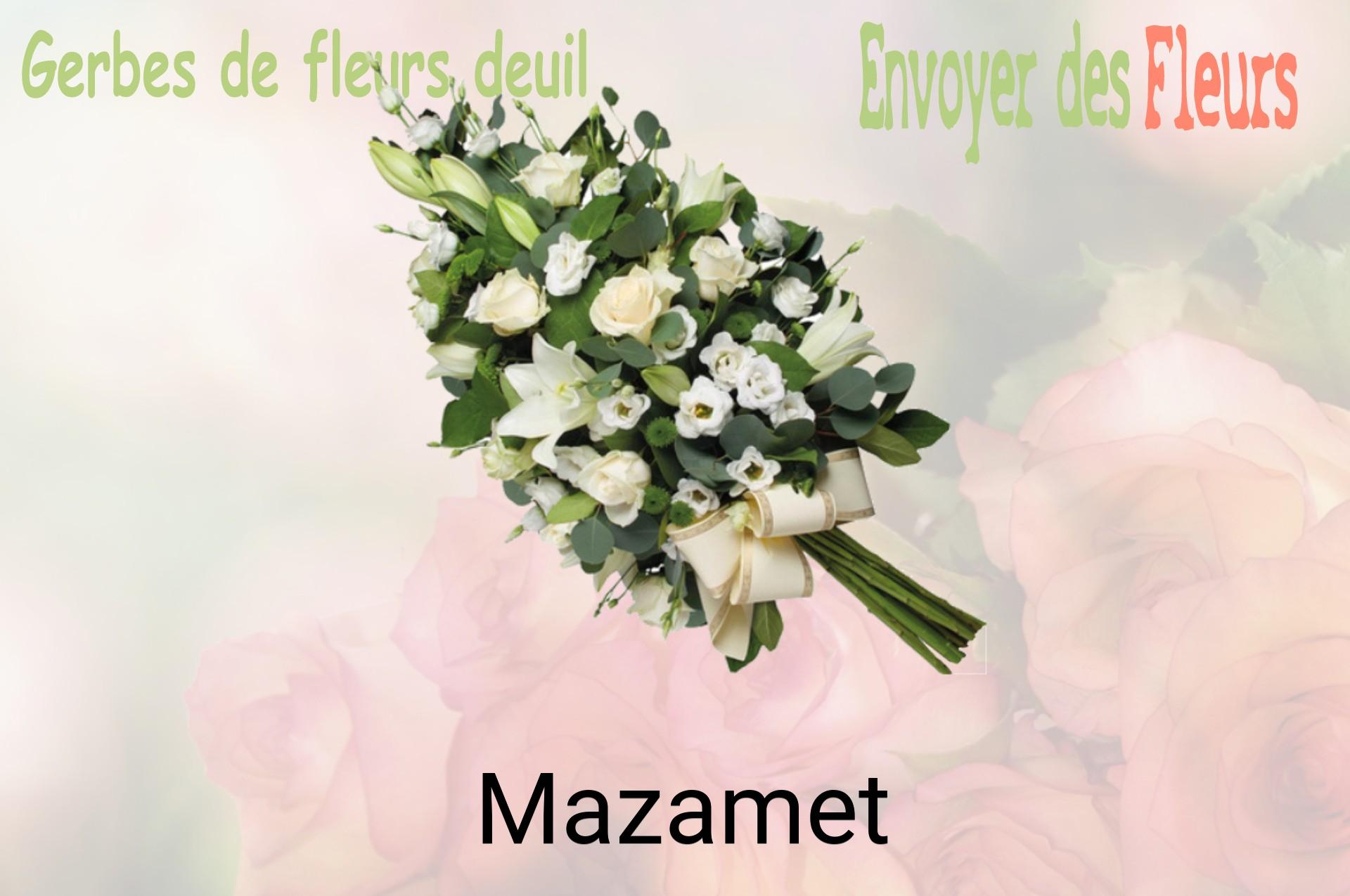Gerbe de fleurs de deuil livrée à Mazamet